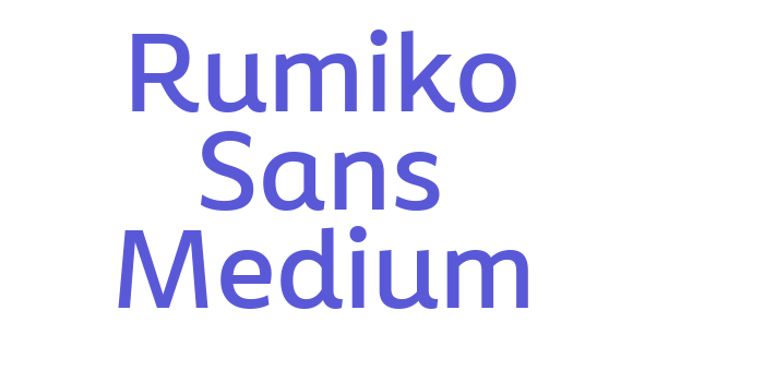 Rumiko Sans Medium Font