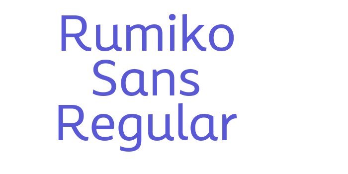 Rumiko Sans Regular Font