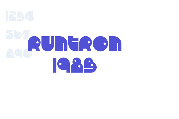 RunTron 1983 Font Download