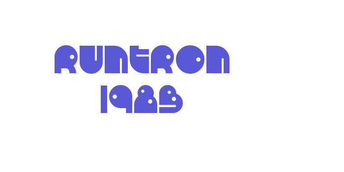 RunTron 1983 Font Download