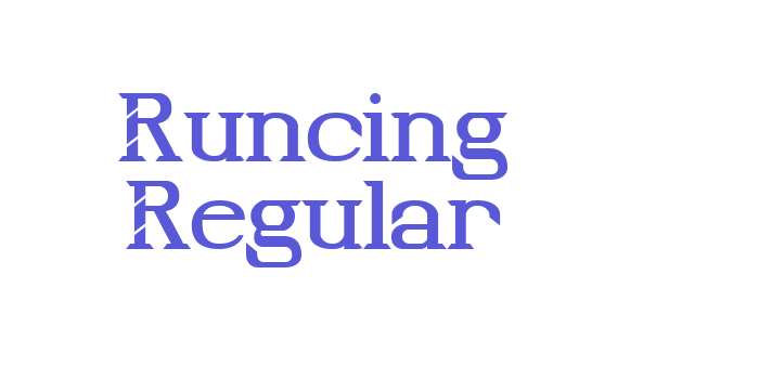 Runcing Regular Font Download