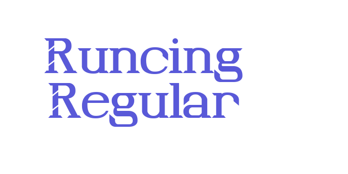 Runcing Regular Font