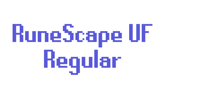 RuneScape UF Regular Font