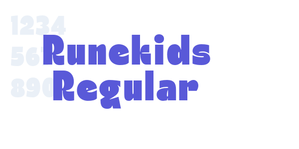 Runekids Regular font free