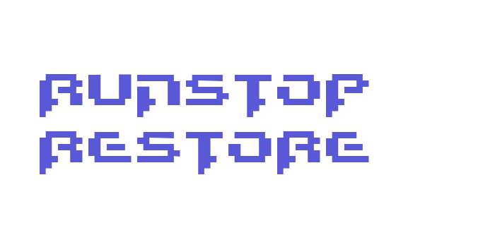 Runstop Restore Font Download