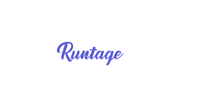 Runtage Font Download