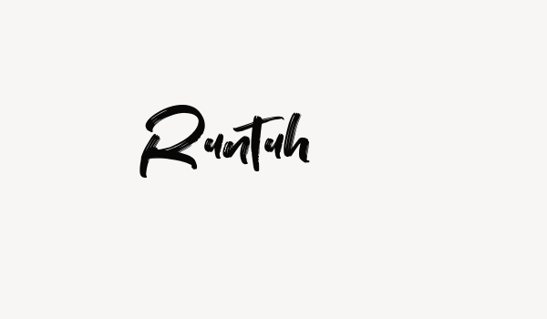 Runtuh Font