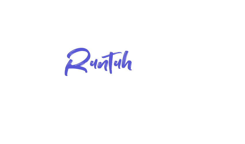 Runtuh Font