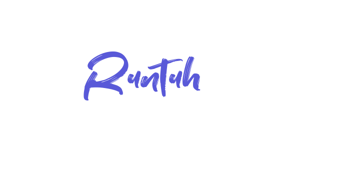 Runtuh Font