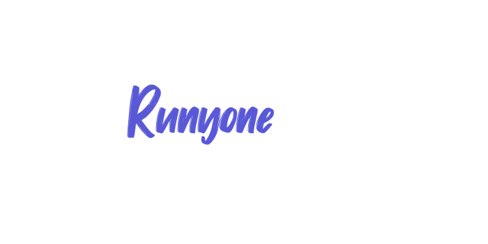 Runyone Font Download