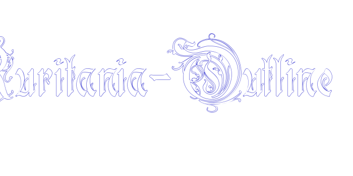 Ruritania-Outline Font