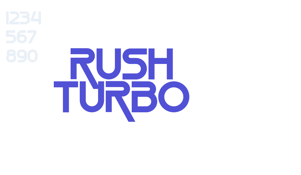 Rush Turbo-font-download