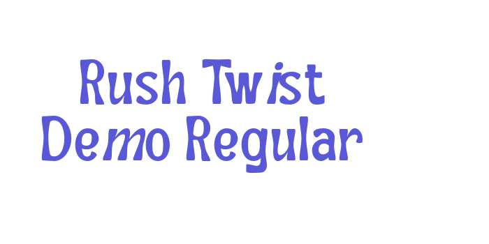 Rush Twist Demo Regular Font Download