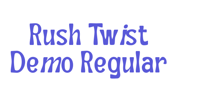 Rush Twist Demo Regular Font