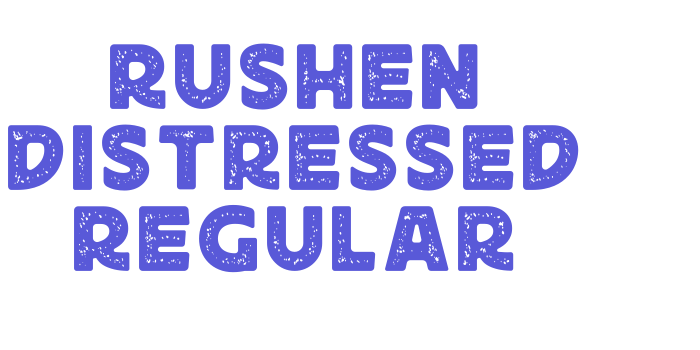 Rushen Distressed Regular Font Download