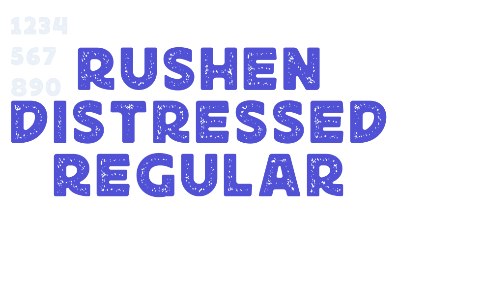 Rushen Distressed Regular-font-download