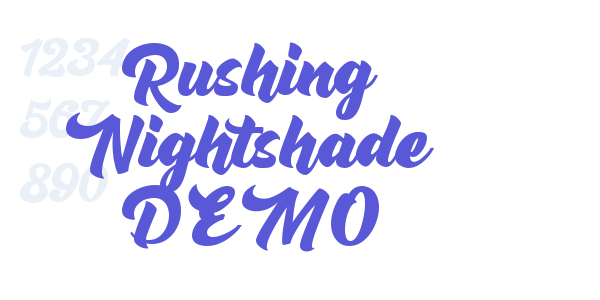 Rushing Nightshade DEMO font free