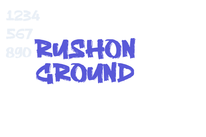 Rushon Ground font free