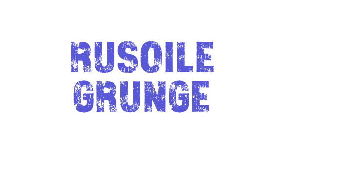 Rusoile Grunge Font Download