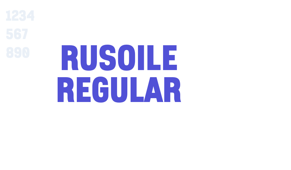 Rusoile Regular-font-download