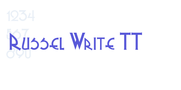 Russel Write TT font free