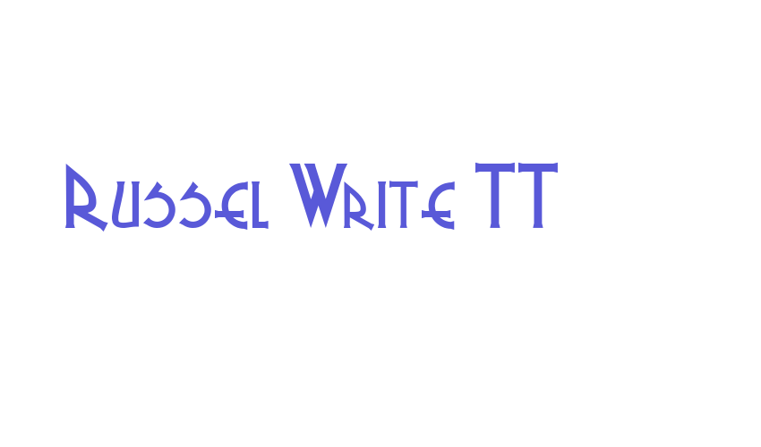 Russel Write TT Font