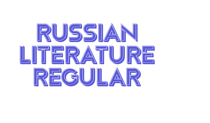 Russian Literature Regular Font Download