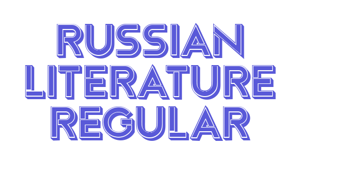 Russian Literature Regular Font Download