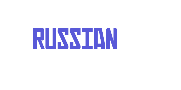 Russian Font