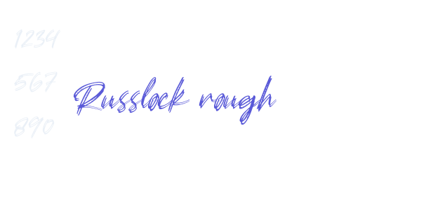 Russlock rough font free