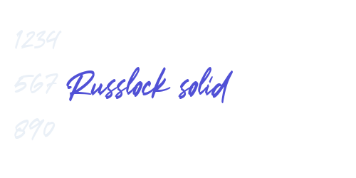 Russlock solid-font-download