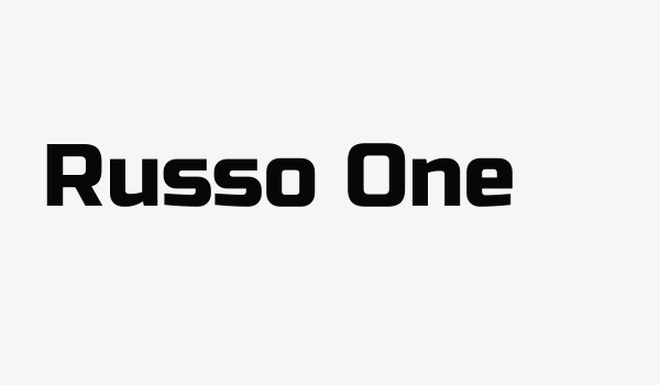 Russo One Font