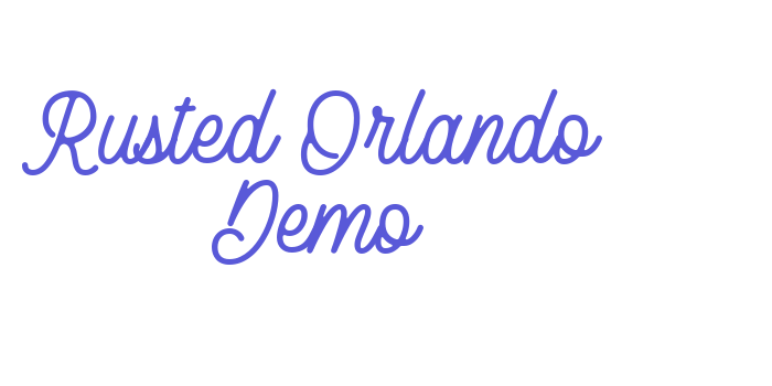 Rusted Orlando Demo Font Download