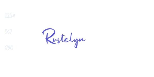 Rustelyn font free