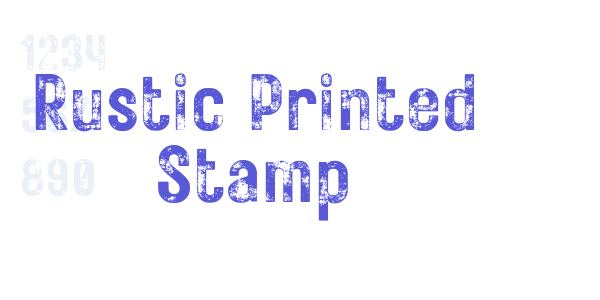 Rustic Printed Stamp font free