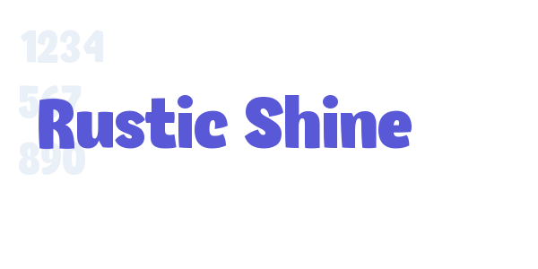 Rustic Shine font free