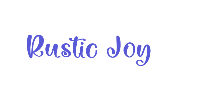 Rustic Joy Font