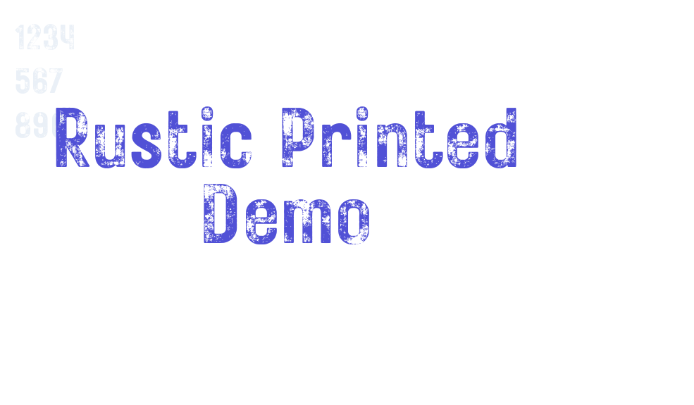 Rustic Printed Demo-font-download