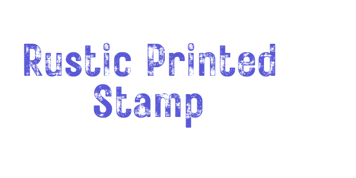 Rustic Printed Stamp Font Download