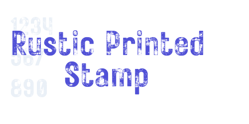 Rustic Printed Stamp-font-download