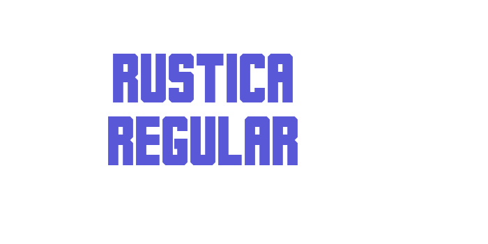 Rustica Regular Font