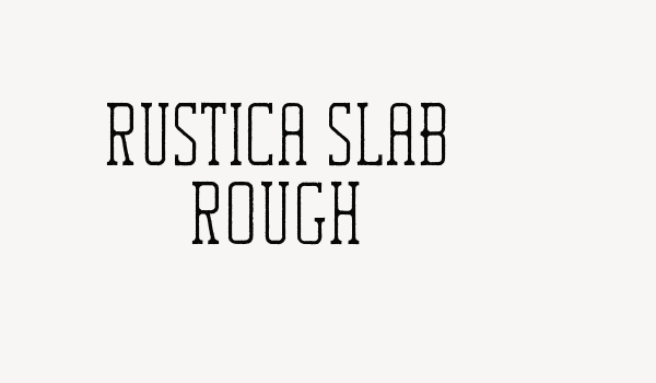 Rustica Slab Rough Font