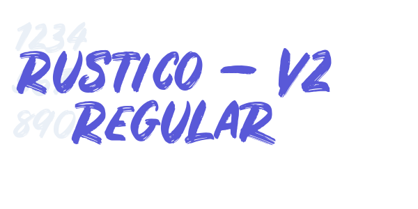 Rustico – V2 Regular font