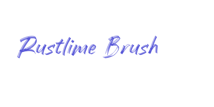 Rustlime Brush Font