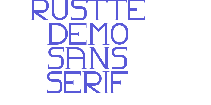 Rustte Demo Sans Serif Font Download