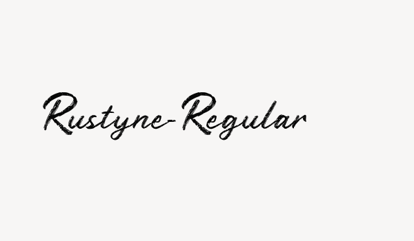 Rustyne-Regular Font