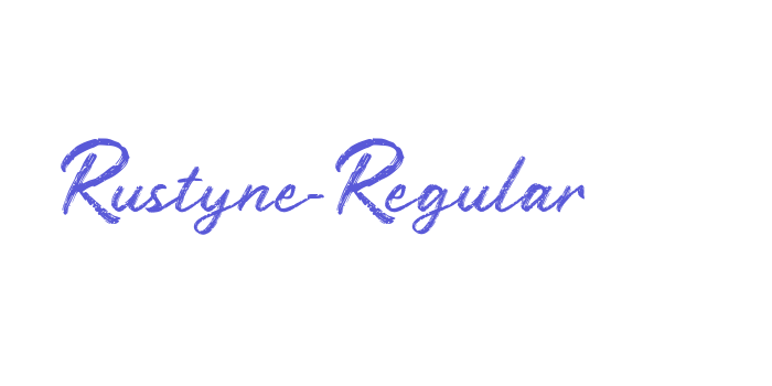 Rustyne-Regular Font