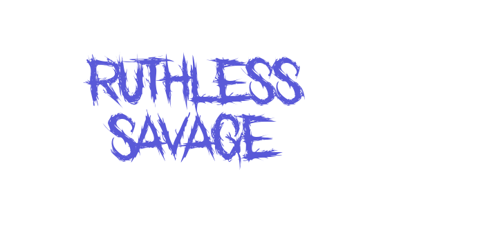 Ruthless Savage Font Download