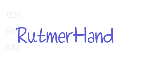 RutmerHand font free