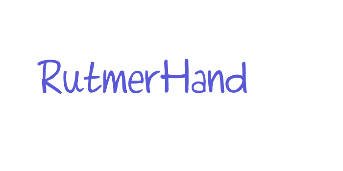 RutmerHand Font Download